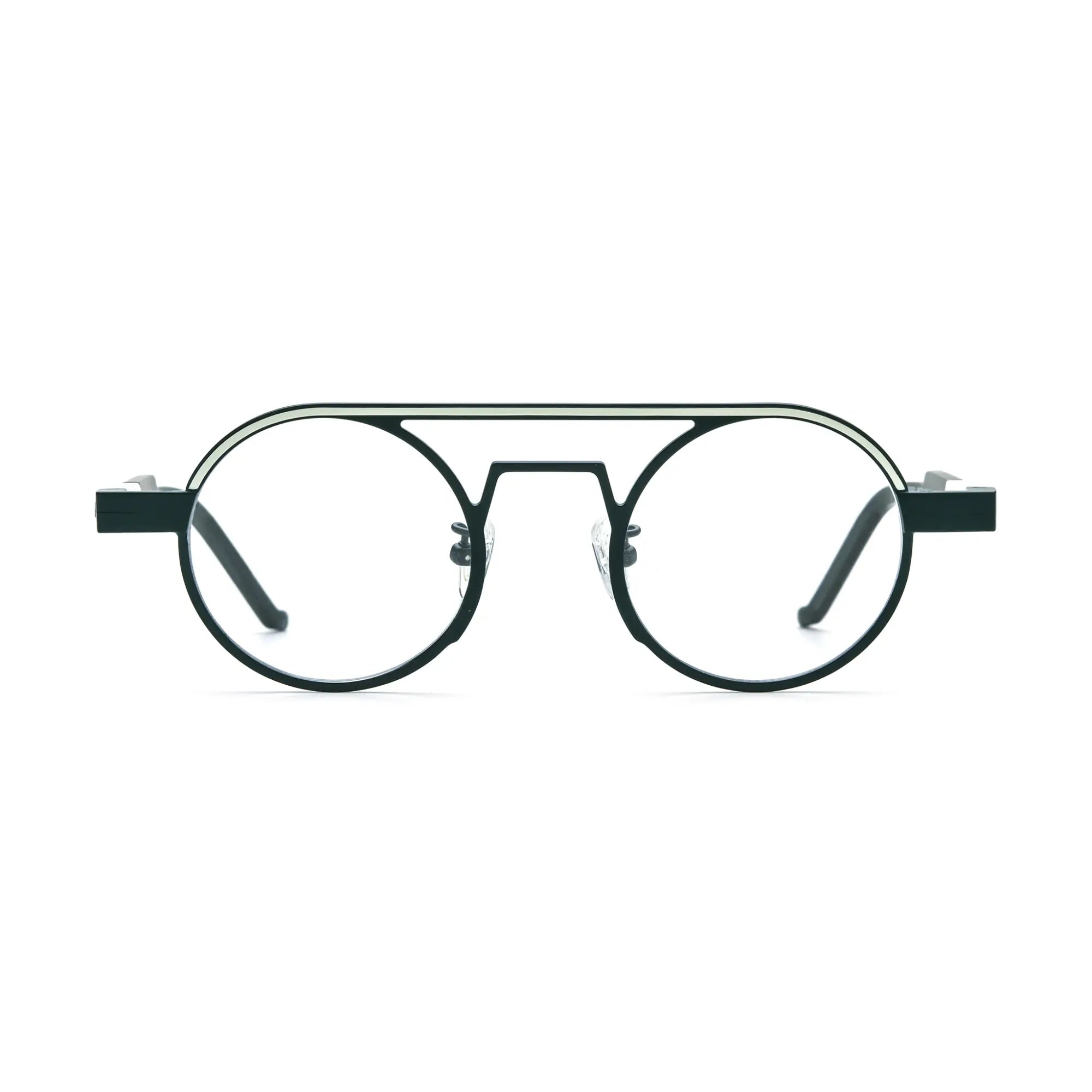 VoyueLens™ Urban Ink Aviator Eyeglasses – Front View – SKU VL185831-C5